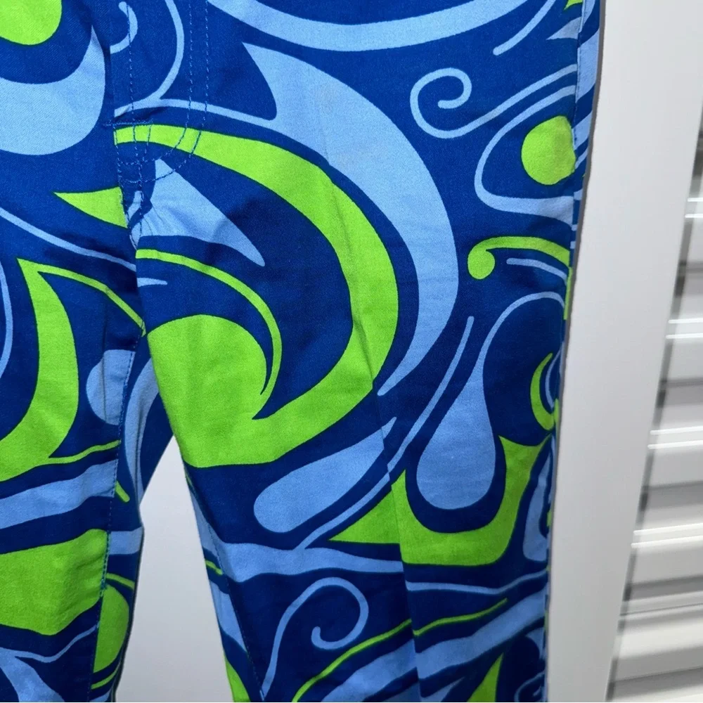 Loudmouth Vibrant Blue and Green Ladies Pants - Picture 4 of 9